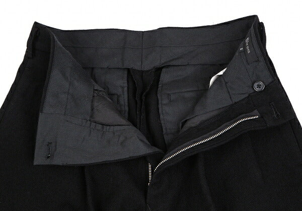 Y's for men Old Gabardine Two-Pleat Pants Black Size S