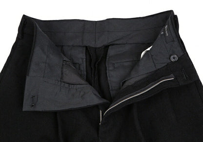 Y's for men Old Gabardine Two-Pleat Pants Black Size S