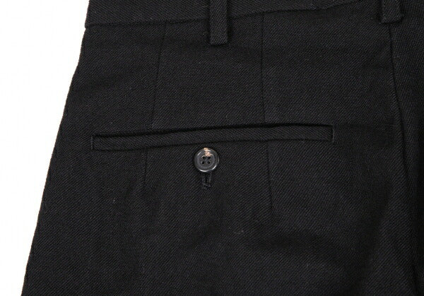 Y's for men Old Gabardine Two-Pleat Pants Black Size S