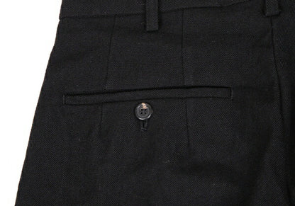 Y's for men Old Gabardine Two-Pleat Pants Black Size S