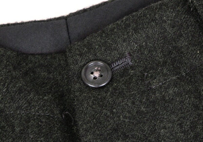 Y's for men Flannel Wool Pleated Pants Charcoal Green Size S