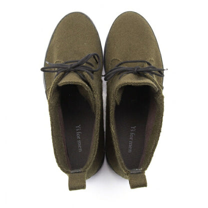 Y's for men Felt Chukka Boots Khaki Size 26cm
