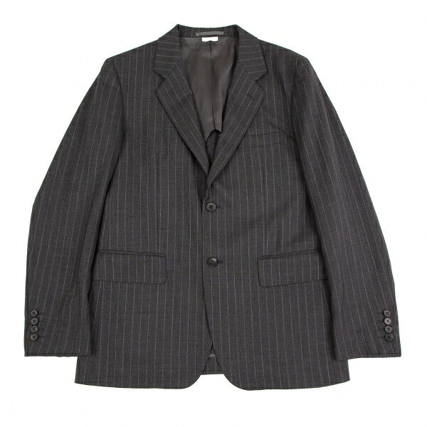 COMME des GARCONS HOMME DEUX Wool Stripe Jacket Gray Size M