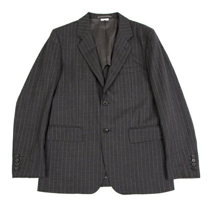 COMME des GARCONS HOMME DEUX Wool Stripe Jacket Gray Size M