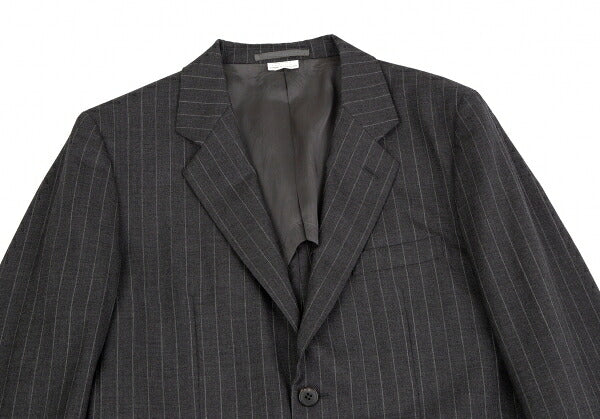 COMME des GARCONS HOMME DEUX Wool Stripe Jacket Gray Size M