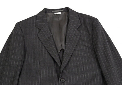 COMME des GARCONS HOMME DEUX Wool Stripe Jacket Gray Size M