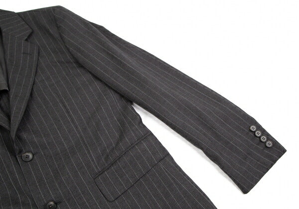 COMME des GARCONS HOMME DEUX Wool Stripe Jacket Gray Size M
