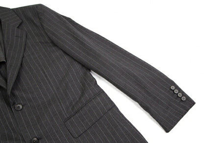 COMME des GARCONS HOMME DEUX Wool Stripe Jacket Gray Size M