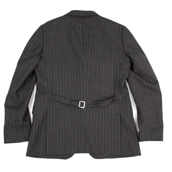 COMME des GARCONS HOMME DEUX Wool Stripe Jacket Gray Size M