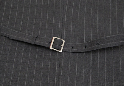 COMME des GARCONS HOMME DEUX Wool Stripe Jacket Gray Size M
