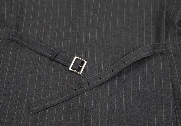 COMME des GARCONS HOMME DEUX Wool Stripe Jacket Gray Size M
