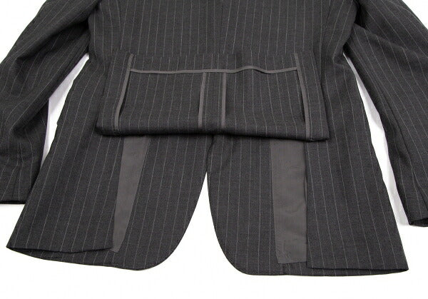 COMME des GARCONS HOMME DEUX Wool Stripe Jacket Gray Size M