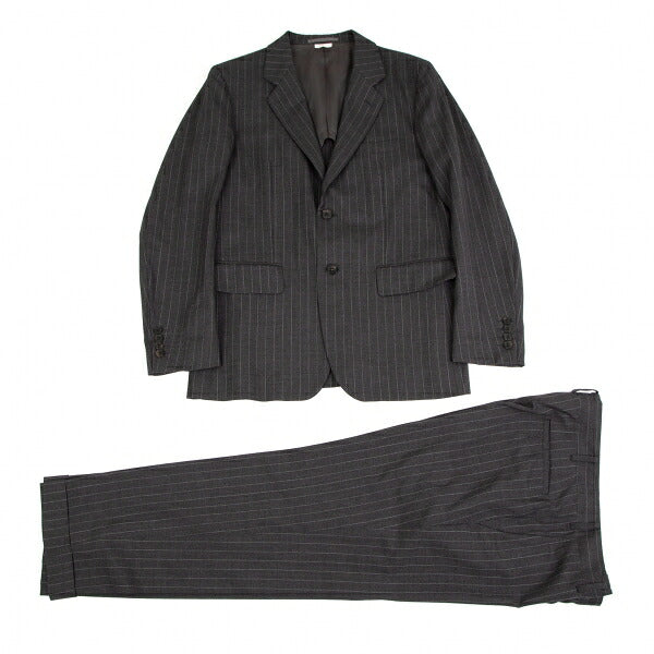 COMME des GARCONS HOMME DEUX Wool Stripe Jacket Gray Size M