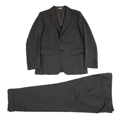 COMME des GARCONS HOMME DEUX Wool Stripe Jacket Gray Size M