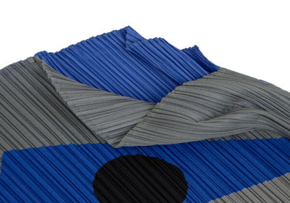 ISSEY MIYAKE IKKO TANAKA Face Print Dress Blue Size 3
