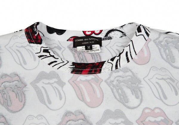 COMME des GARCONS HOMME PLUS Rolling Stones Top White Size M