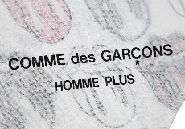 COMME des GARCONS HOMME PLUS Rolling Stones Top White Size M