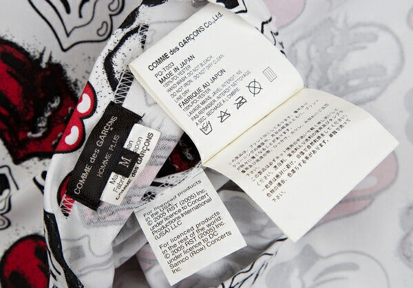 COMME des GARCONS HOMME PLUS Rolling Stones Top White Size M