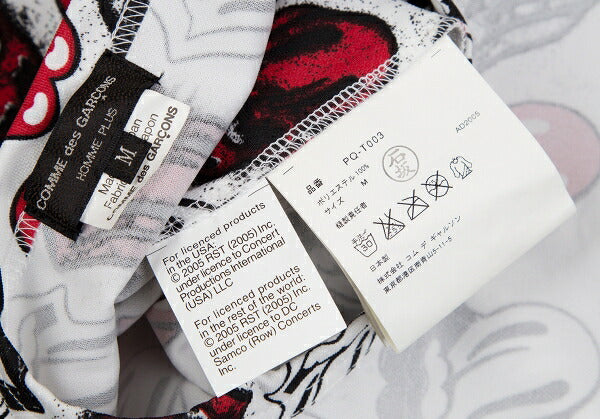 COMME des GARCONS HOMME PLUS Rolling Stones Top White Size M