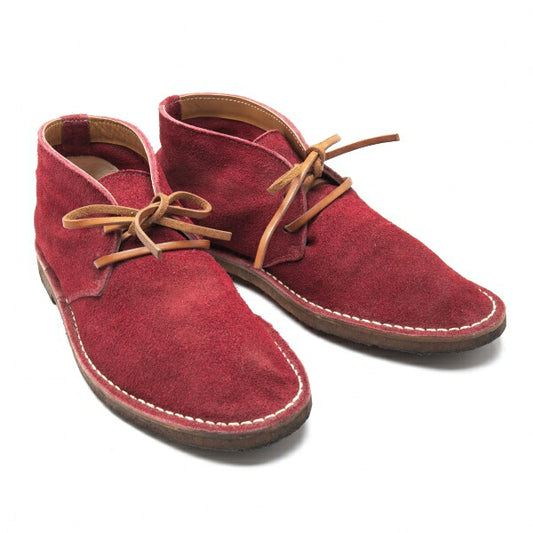 COMME des GARCONS HOMME Suede Desert Boots Red Size 25.5cm
