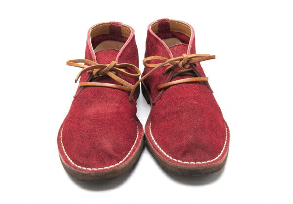 COMME des GARCONS HOMME Suede Desert Boots Red Size 25.5cm