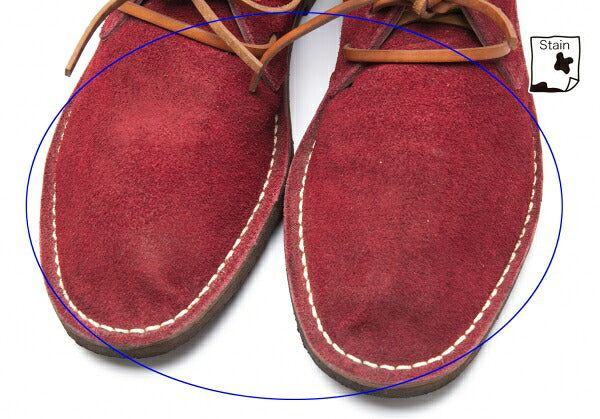 COMME des GARCONS HOMME Suede Desert Boots Red Size 25.5cm