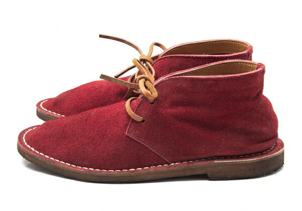 COMME des GARCONS HOMME Suede Desert Boots Red Size 25.5cm