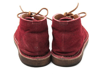 COMME des GARCONS HOMME Suede Desert Boots Red Size 25.5cm