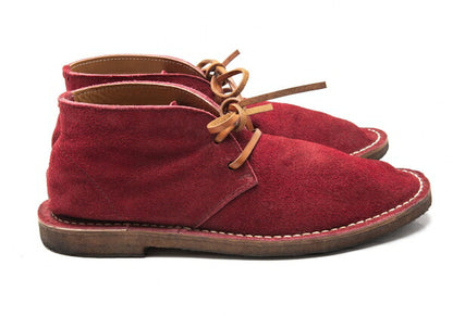 COMME des GARCONS HOMME Suede Desert Boots Red Size 25.5cm