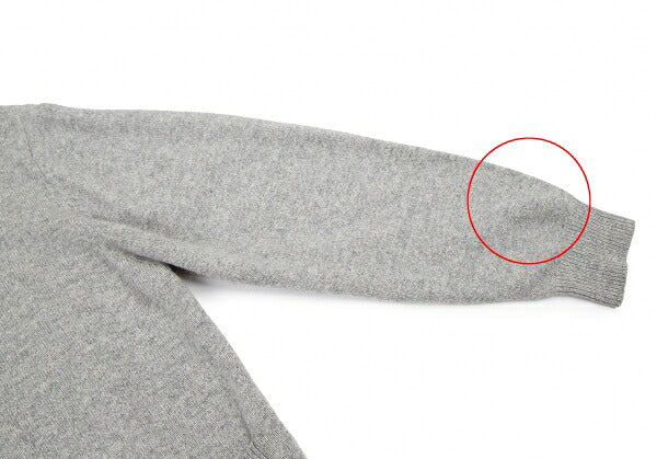 Papas Wool Angora Zip-Up Knit Gray Size M