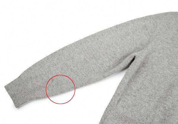 Papas Wool Angora Zip-Up Knit Gray Size M