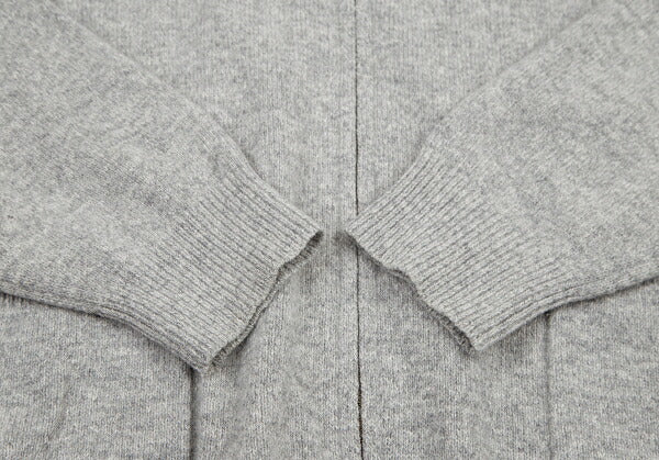 Papas Wool Angora Zip-Up Knit Gray Size M