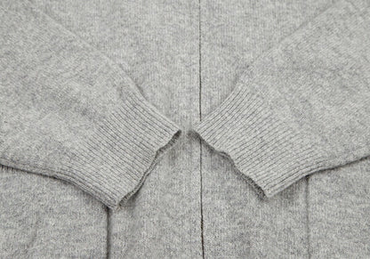 Papas Wool Angora Zip-Up Knit Gray Size M