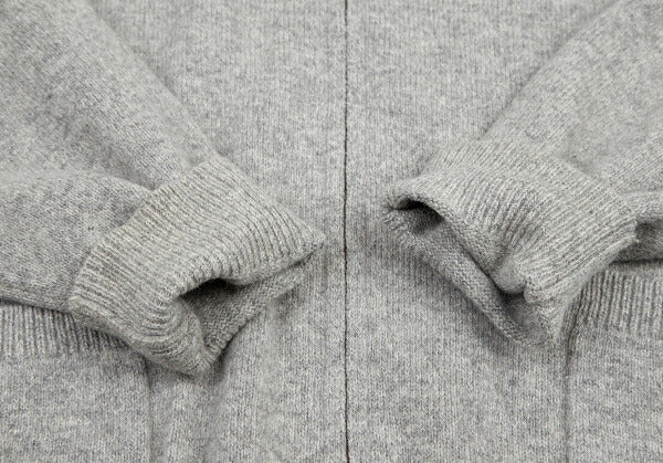 Papas Wool Angora Zip-Up Knit Gray Size M