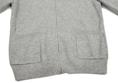 Papas Wool Angora Zip-Up Knit Gray Size M