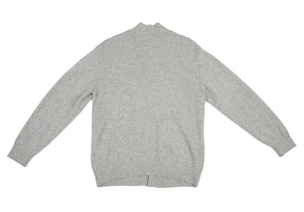 Papas Wool Angora Zip-Up Knit Gray Size M
