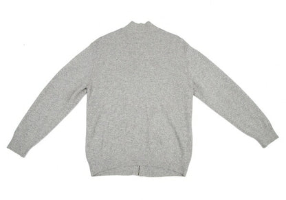 Papas Wool Angora Zip-Up Knit Gray Size M