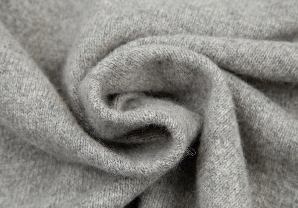 Papas Wool Angora Zip-Up Knit Gray Size M