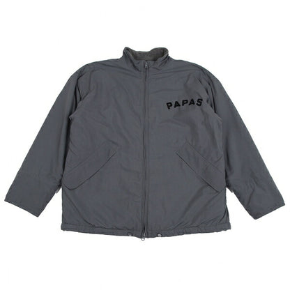 Papas Ripstop Fleece Lined Zip Jacket Blue Gray Size M