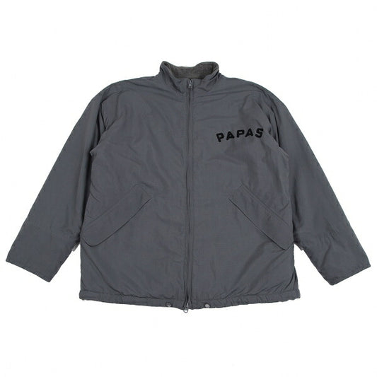 Papas Ripstop Fleece Lined Zip Jacket Blue Gray Size M