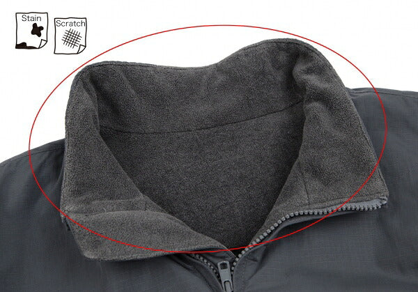Papas Ripstop Fleece Lined Zip Jacket Blue Gray Size M