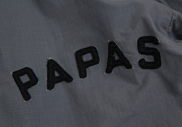 Papas Ripstop Fleece Lined Zip Jacket Blue Gray Size M