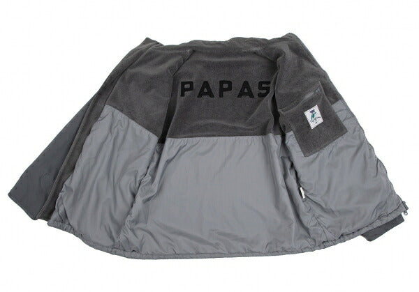 Papas Ripstop Fleece Lined Zip Jacket Blue Gray Size M