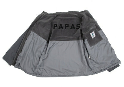 Papas Ripstop Fleece Lined Zip Jacket Blue Gray Size M