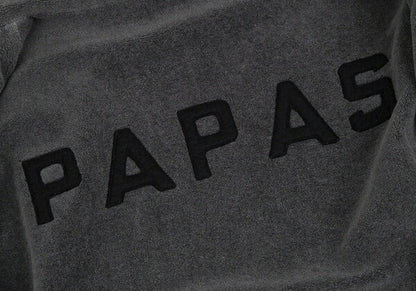 Papas Ripstop Fleece Lined Zip Jacket Blue Gray Size M