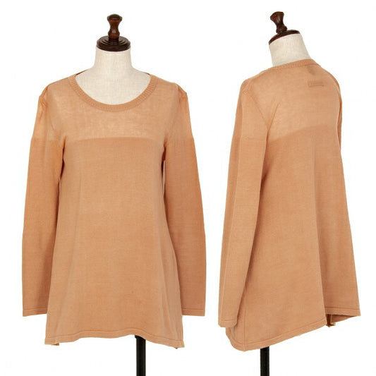 Jean Paul GAULTIER FEMME Gauge Knit Sweater Orange Size 40