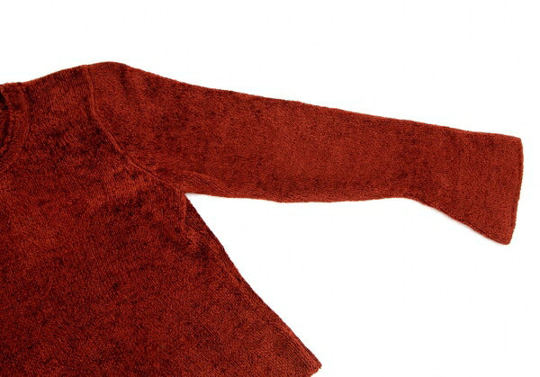 Y's Rayon Pile Knit Sweater Brick Size M