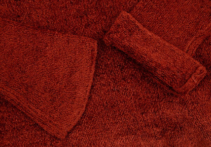 Y's Rayon Pile Knit Sweater Brick Size M