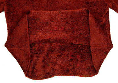 Y's Rayon Pile Knit Sweater Brick Size M