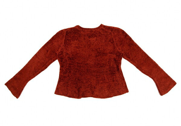 Y's Rayon Pile Knit Sweater Brick Size M